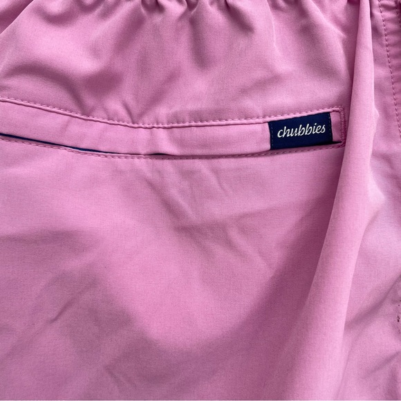 Chubbies men’s swimming trunks shorts bathing suit size large pink w mesh liner - Picture 3 of 8
